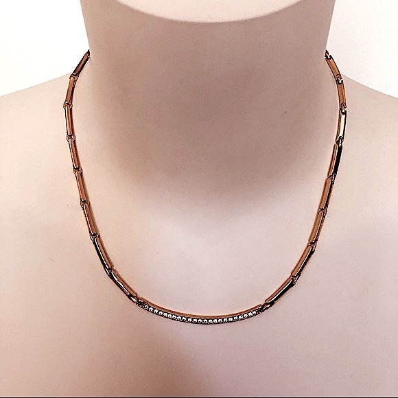 2 x $20‼️ GOLDEN CHOKER NECKLACE Embellished with Crystals - Picture 3 of 6